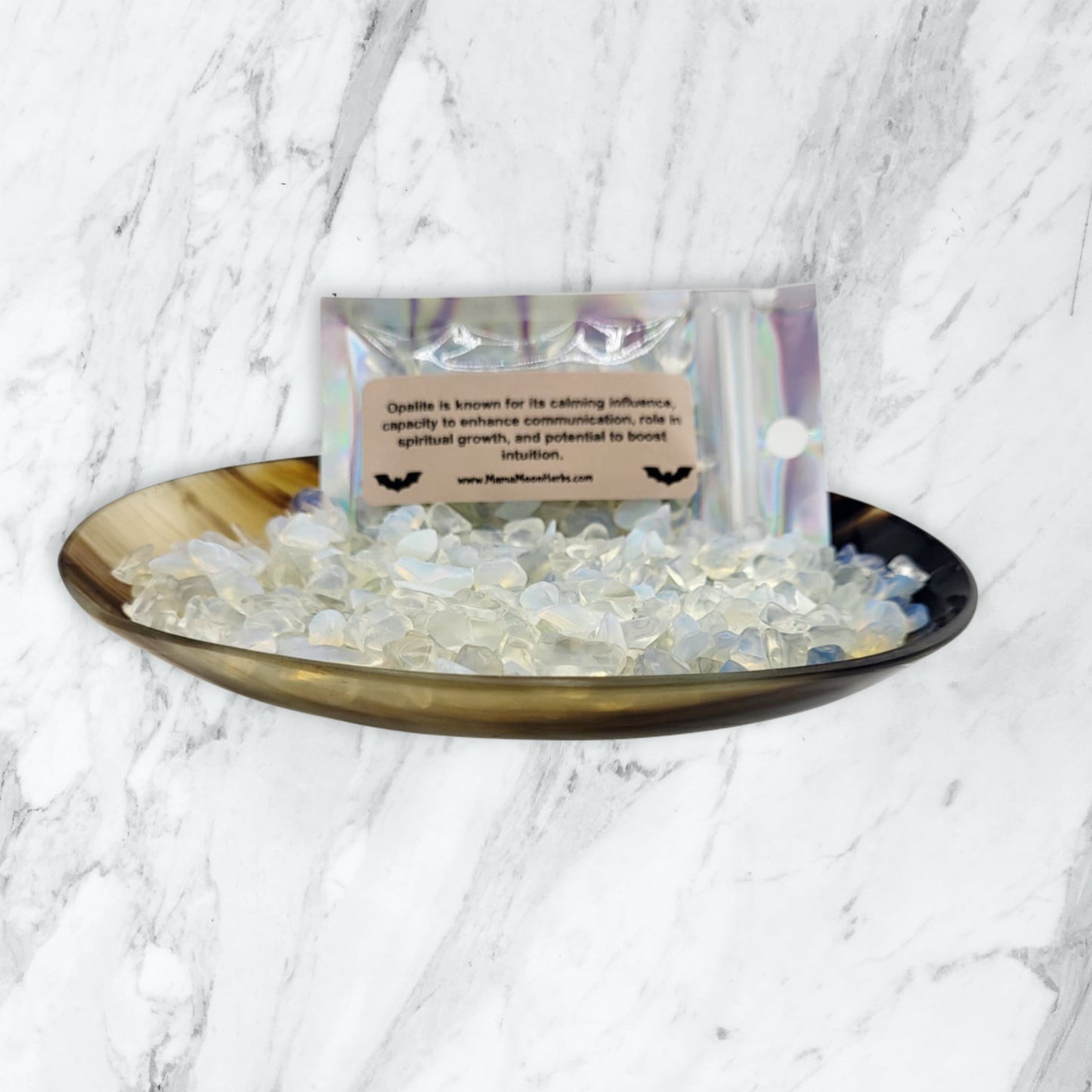Opalite Crystal Chips for Intuition, Emotional Clarity & Spiritual Connection – Witchcraft Supplies for Spell Jars & Rituals