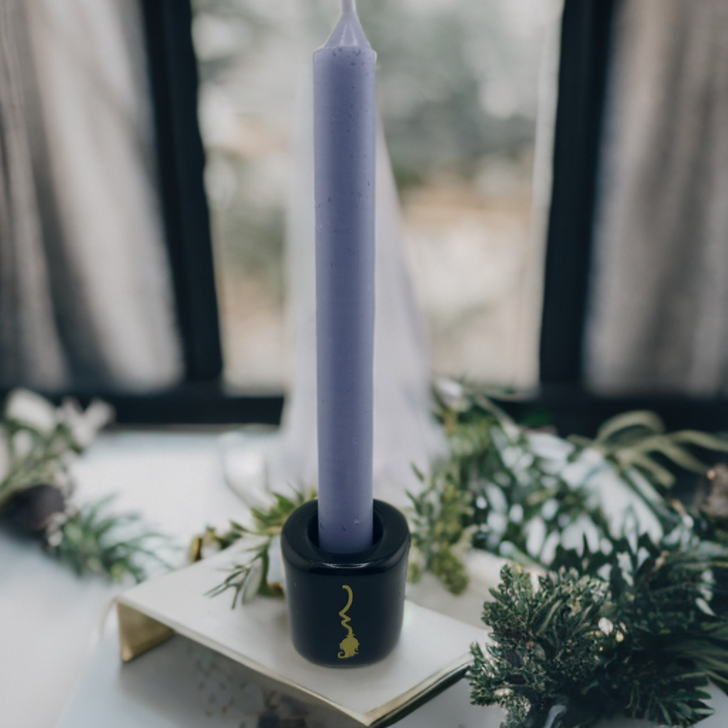 Ritual Spell Candle Holder with free gift. Chime Candle Holder .05” Multiple Styles Available