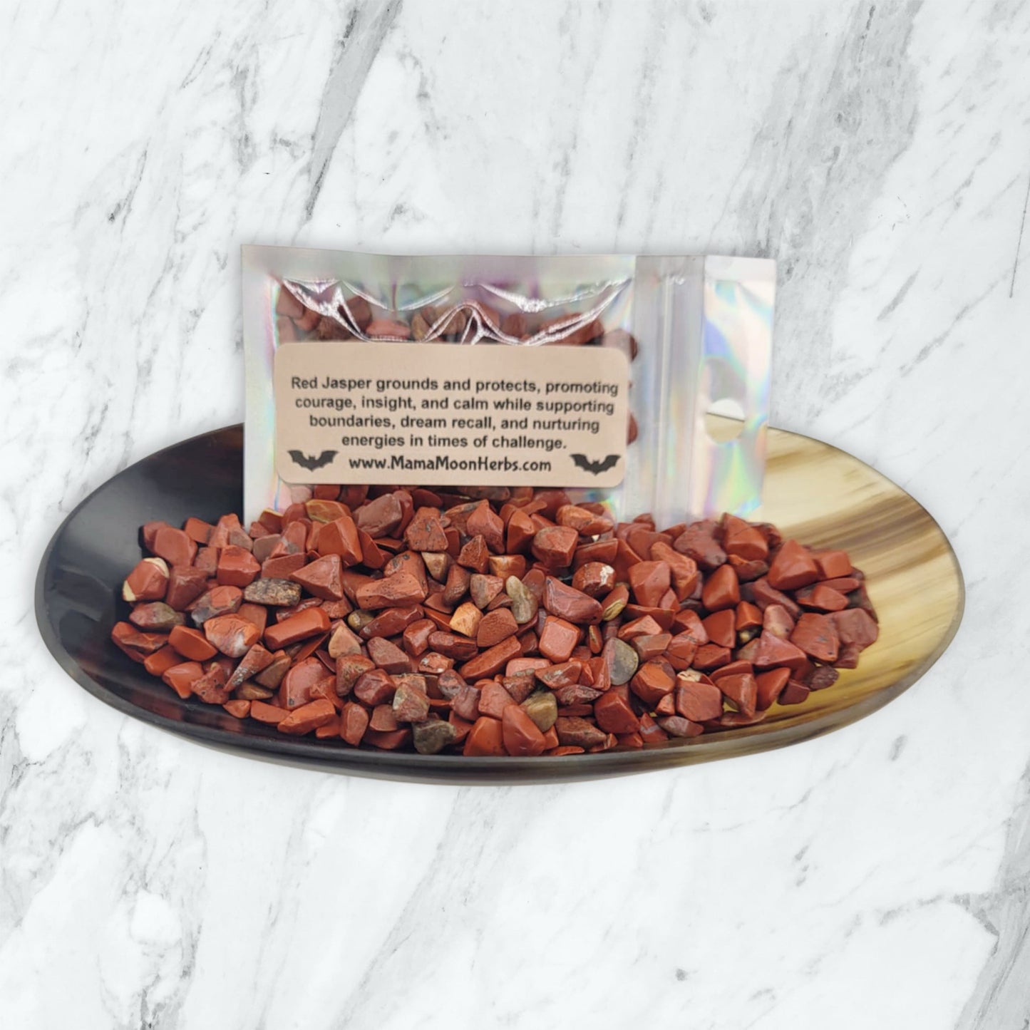 Red Jasper Crystal Chips for Grounding, Courage & Protection – Witchcraft Spell Jar & Ritual Supplies