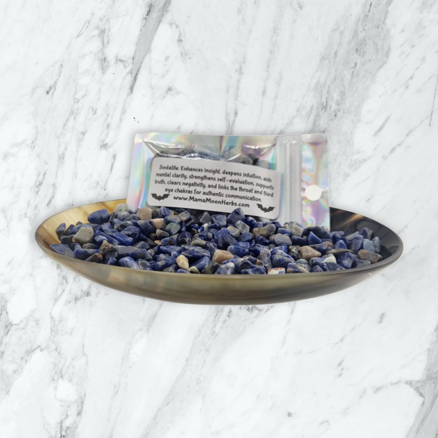 Iolite Crystal Chips for Intuition, Third Eye Activation & Divination – Witchcraft Supplies for Spell Jars & Psychic Work