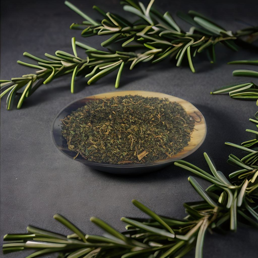 Dried Nettle Leaf (Urtica dioica) in a 2.5" x 3.7" pouch. Used for protection, uncrossing, and strength rituals. Ideal for defensive magic and boundary setting.