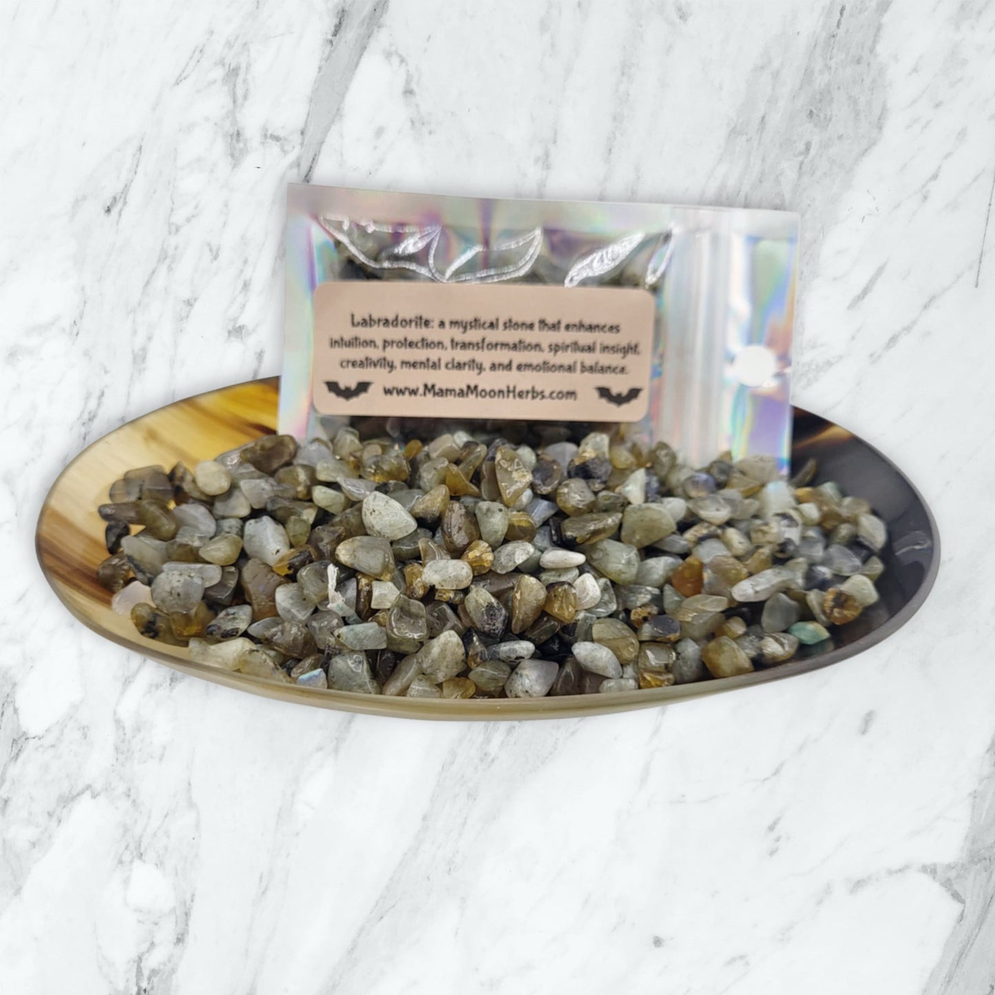 Labradorite Crystal Chips for Psychic Protection, Intuition & Transformation – Witchcraft Spell Jar & Ritual Supplies