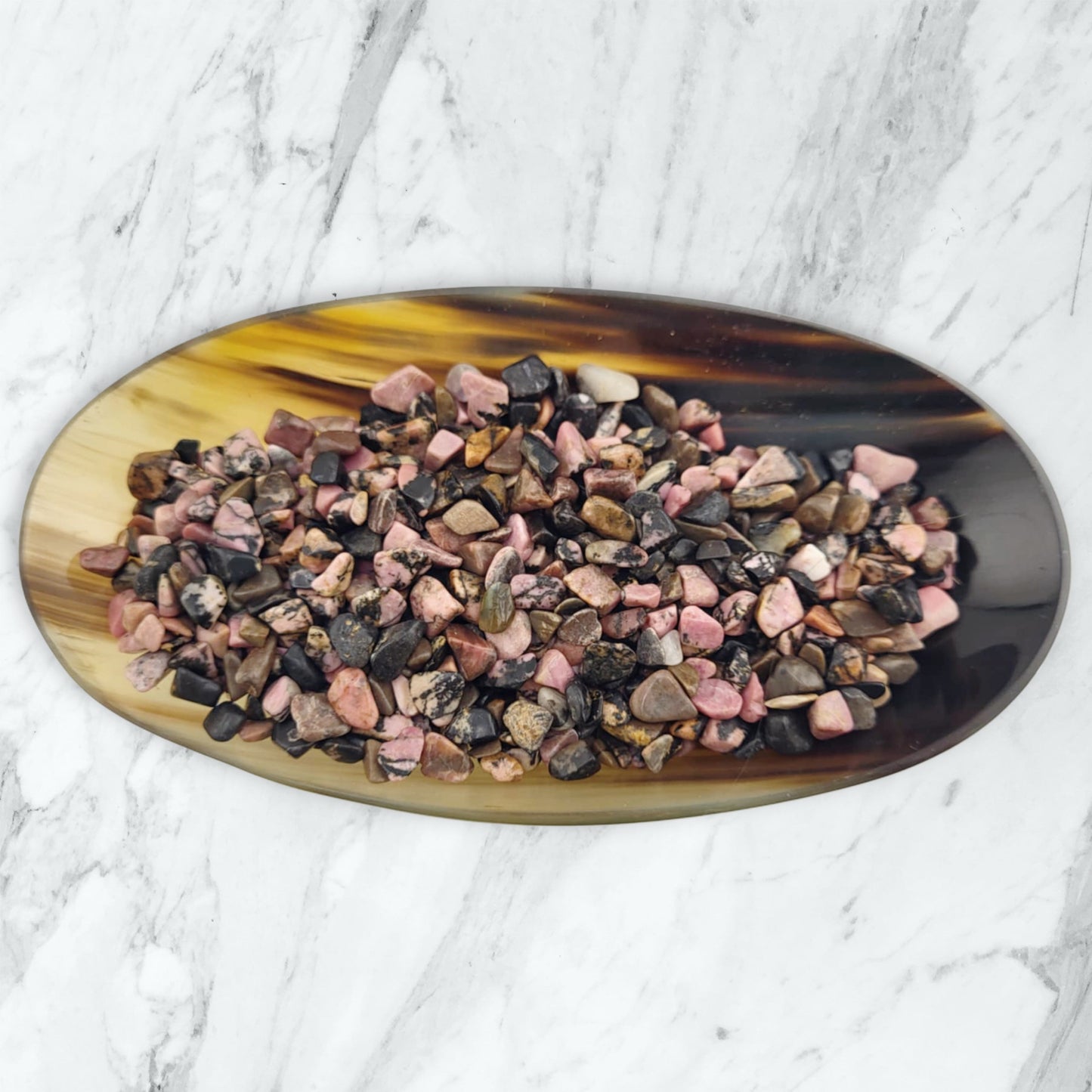 Rhodonite Crystal Chips for Forgiveness, Emotional Healing & Heart Chakra – Witchcraft Supplies for Spell Jars & Ritual Work