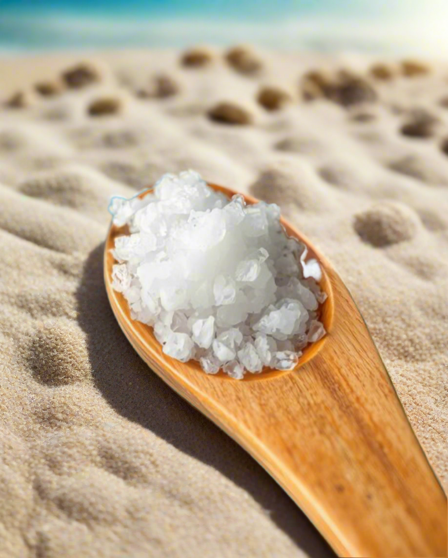 Pure Dead Sea Salt in a 2.5" x 3.7" pouch for rituals of purification, protection, and energy clearing. Use in baths, spell jars, and sacred circles.