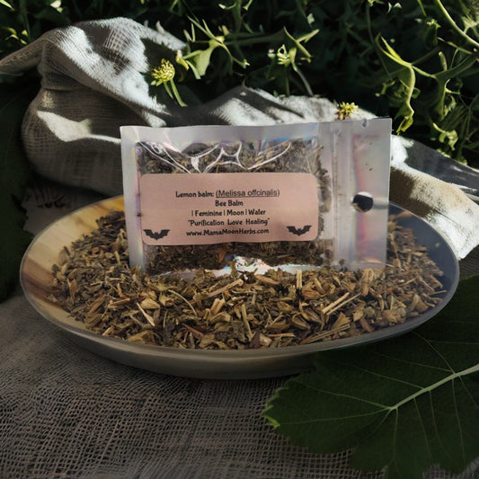 Lemon Balm Herb for Calm, Love & Emotional Healing | Small Ritual Pouch